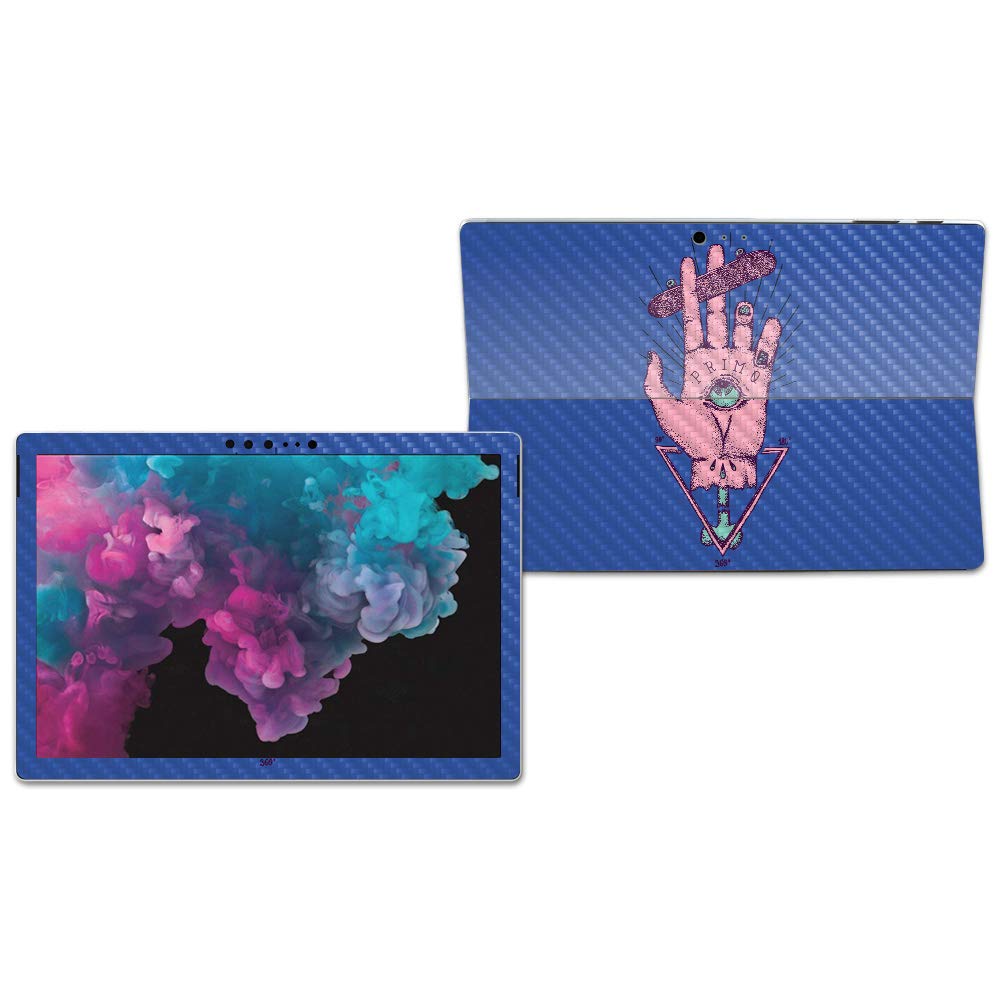 MIGHTY SKINS MightySkins Carbon Fiber Skin for Microsoft Surface Pro 6 - God of Skate | Protective, Durable Textured Carbon Fiber Finish | Easy to Apply, Remove, and Change Styles | Made in The USA