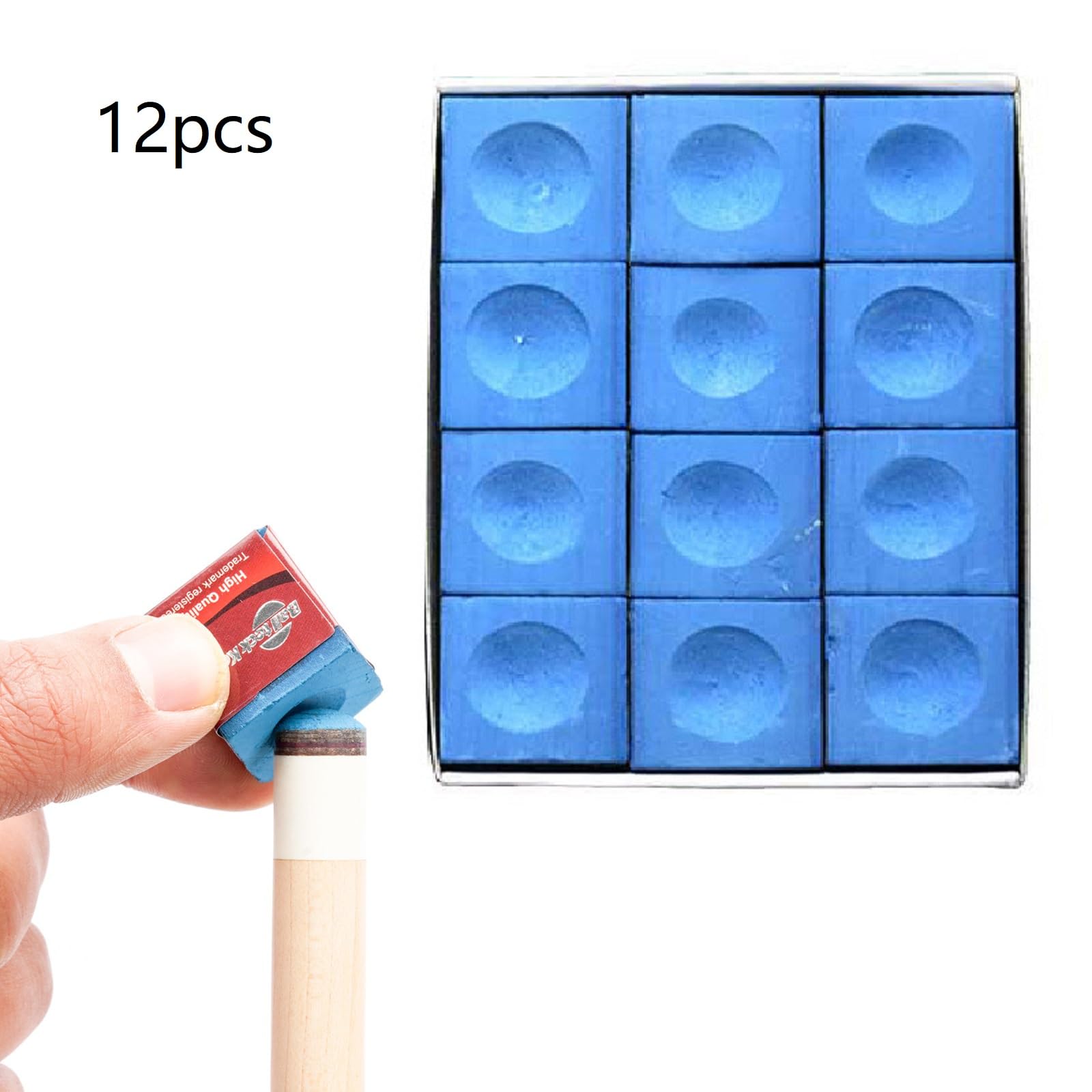 Gessetti Per Stecca Da Biliardo - 12 Pezzi Per Tiri Precisi E Senza Perdita Di Polvere, Per Professionisti E Appassionati - Foto 6