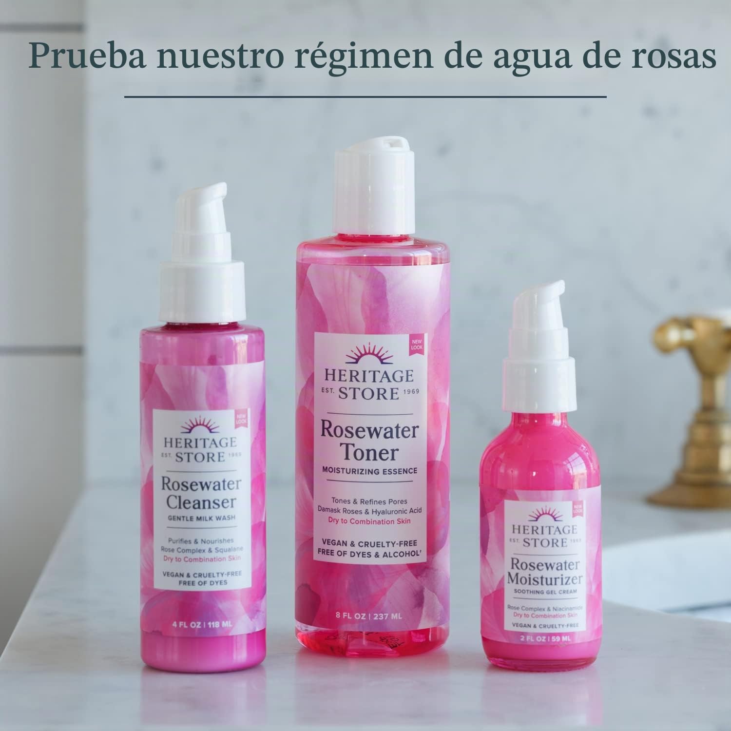 Heritage Store Rosewater & Glycerin, 8 Ounce by Heritage Store