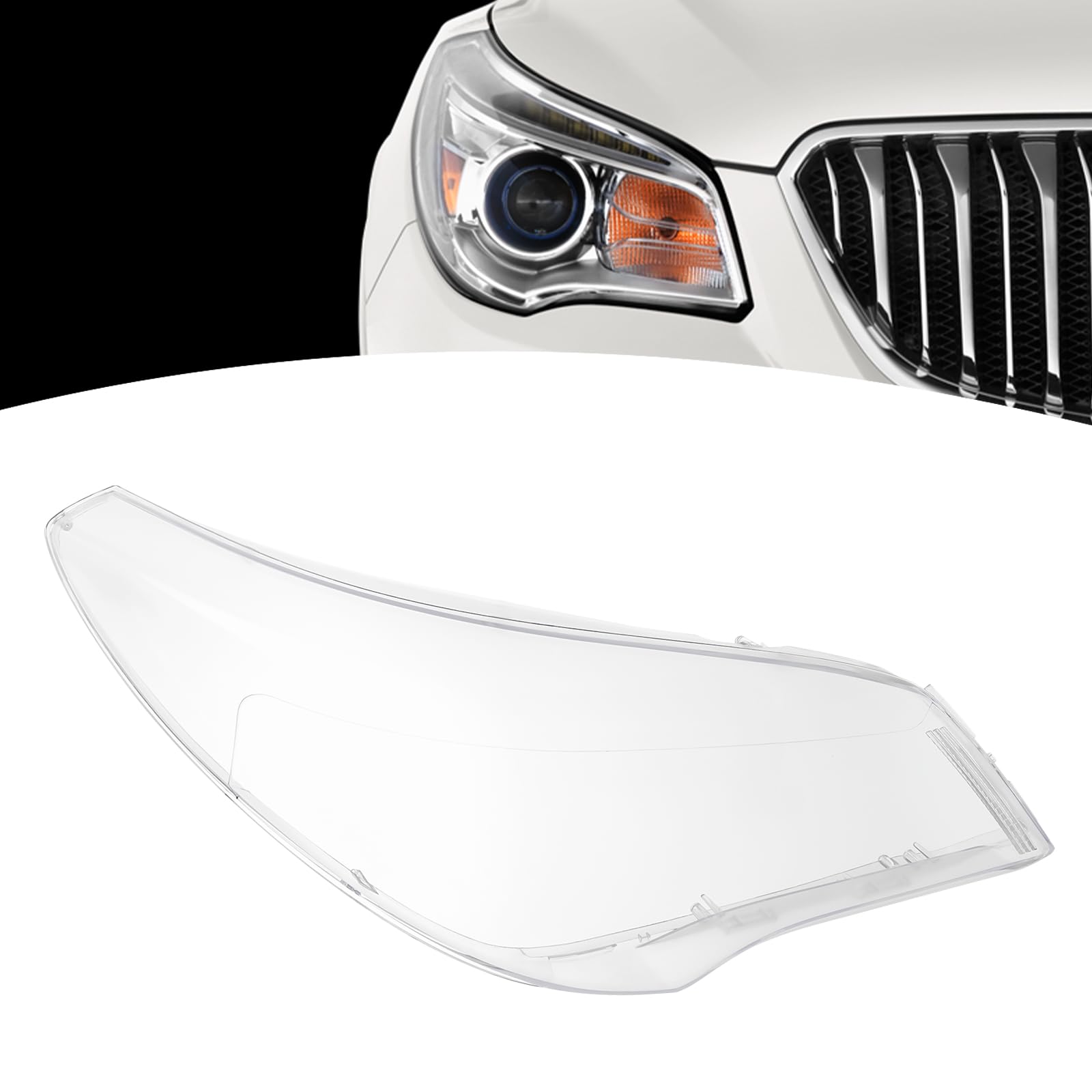 XIJIE for 2013 2014 2015 2016 2017 Buick Enclave Headlight Lens Cover Passenger's Right Side Clear Lens RH