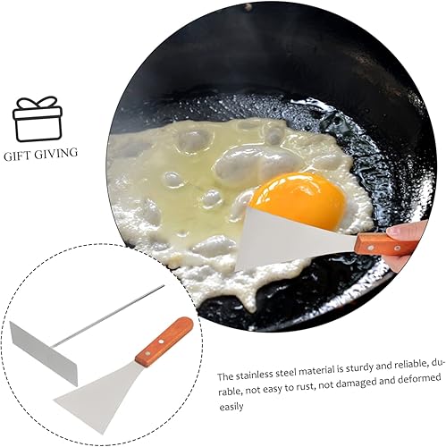 Miniatura 7 de HEMOTON Juego de herramientas para panqueques de acero inoxidable, esparcidor de crepé fácil de usar para crepes panqueques