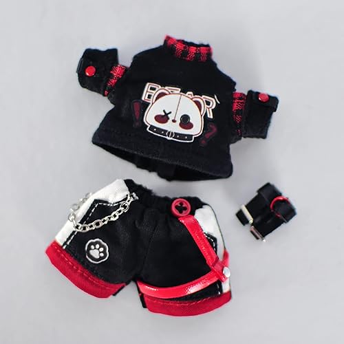 Miniatura 5 de YMY Bjd Doll Ob11 Ropa de tres piezas Capa Gsc P9 Traje Preppy Vintage 112 Escala Figura de Acción Ropa Navidad Regalos de Año Nuevo (negro)