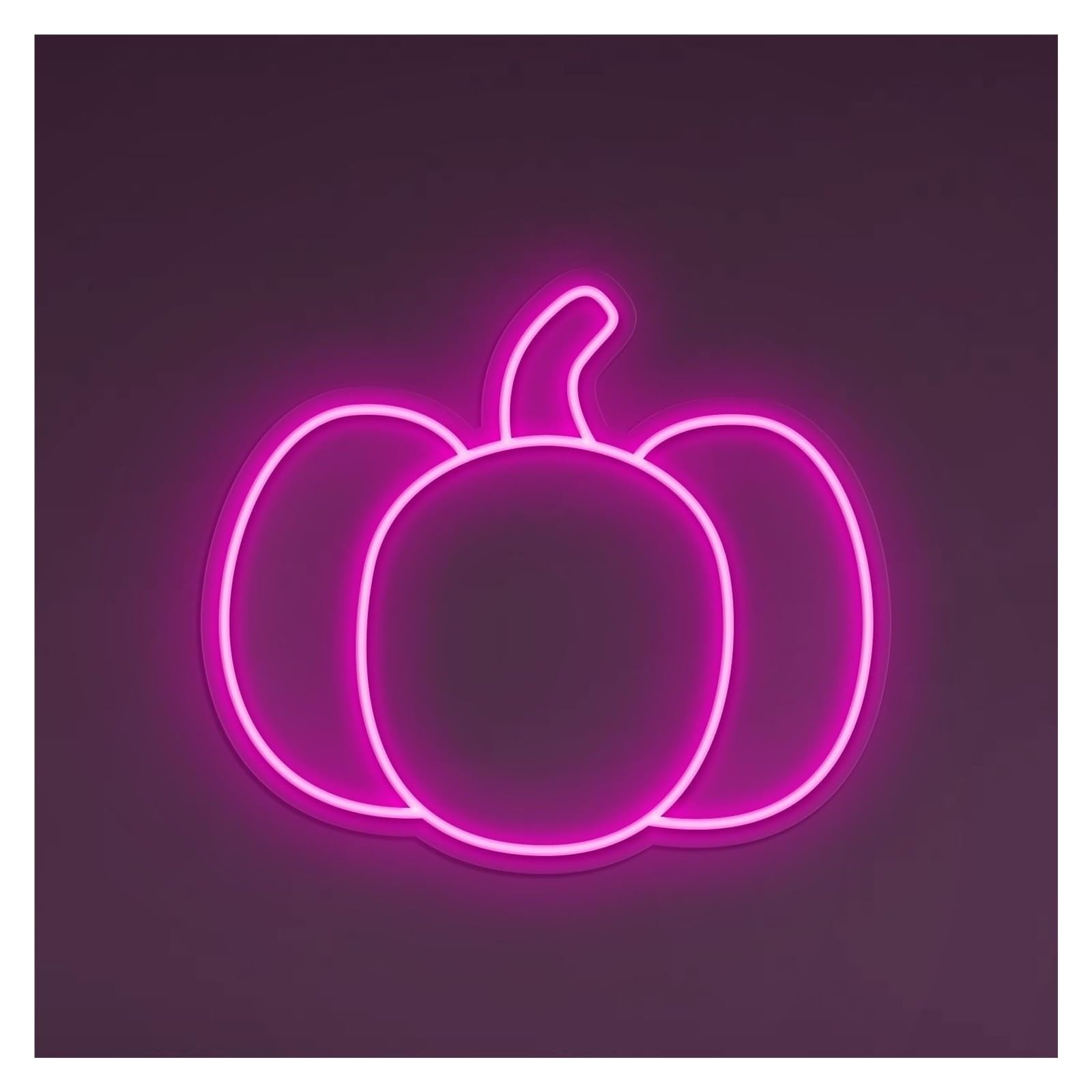 RONGCH Hanging Art Signs Pumpkin Neon Sign, Suitable for Horror House Decor with Brightness Adjustable 30cm(Pink)