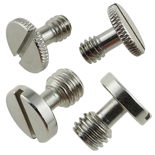 Miniatura 4 de 6 tornillos de liberación rápida para cámara, 3 tornillos de 38 pulgadas y 3 tornillos de cámara de placa de liberación rápida (QR) para trípode de