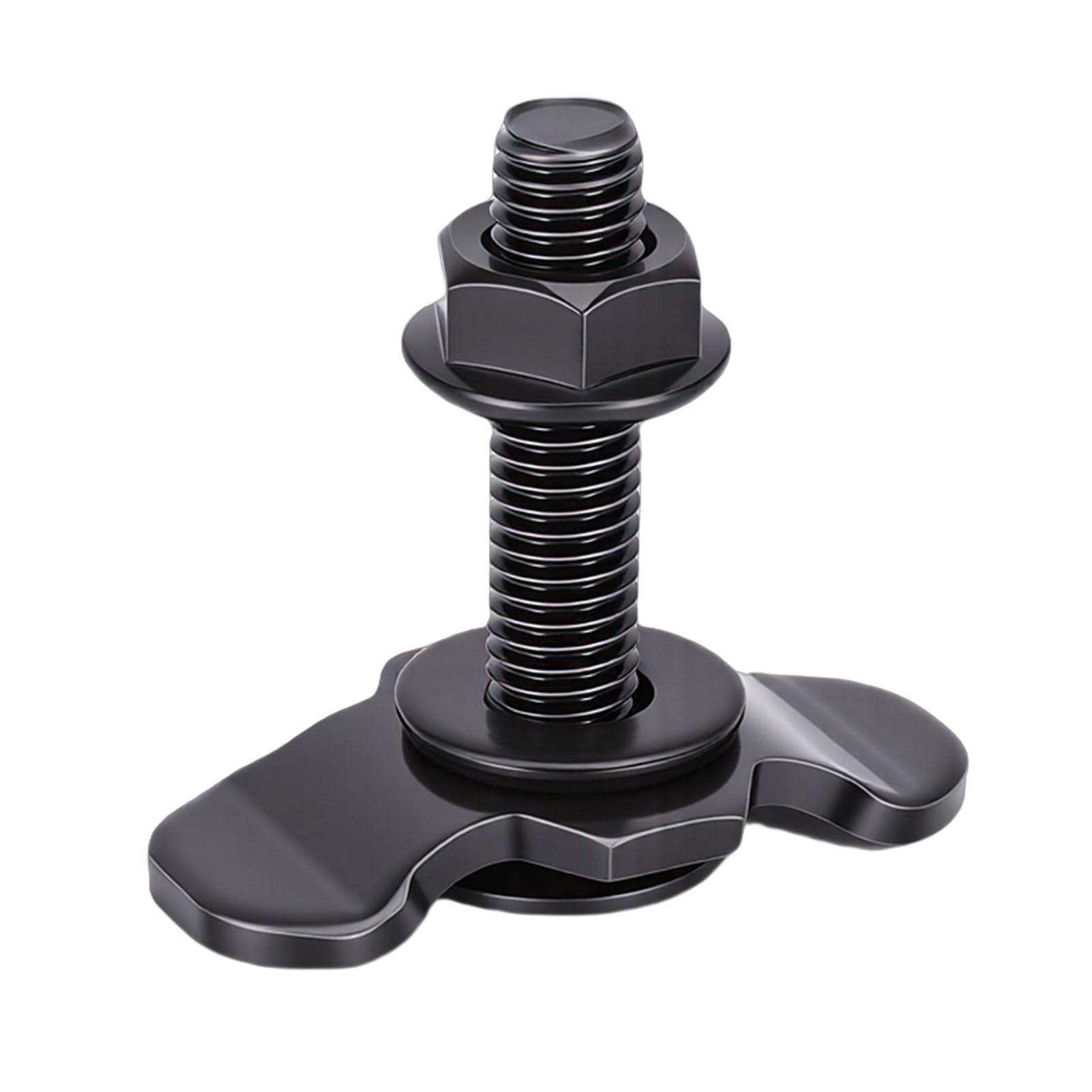 Robustes L-Schienenbefestigungs-Montageset aus Verzinktem Eisen mit Einer Tragfähigkeit von 6000 Lbs für den Gewerblichen und Individuellen Gebrauch (Schwarz)