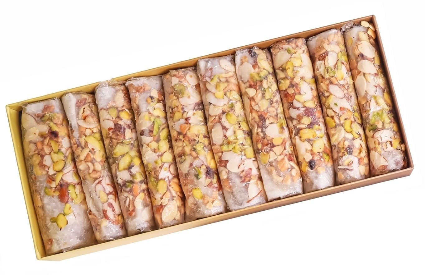 Atreyapuram Jaggery Dry Fruits Putharekulu (Papersweet)|Delicious South Indian Snack|Premium Sweet Gift Hamper|10 Pcs Box (280G) (Kaju Badam Pista, 10 Pcs Box (280 Gram))-image-18
