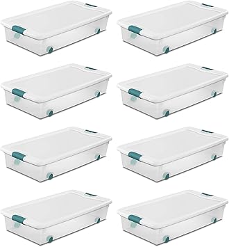 56 quart clear storage bin