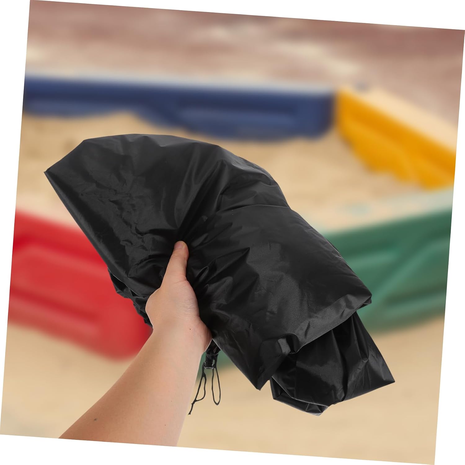 LIOOBO Small Bath Cover Pit Cover Reusable Polyester Boys and Girls Sandbox Outdoor Garden Ray Protection Portable image 5