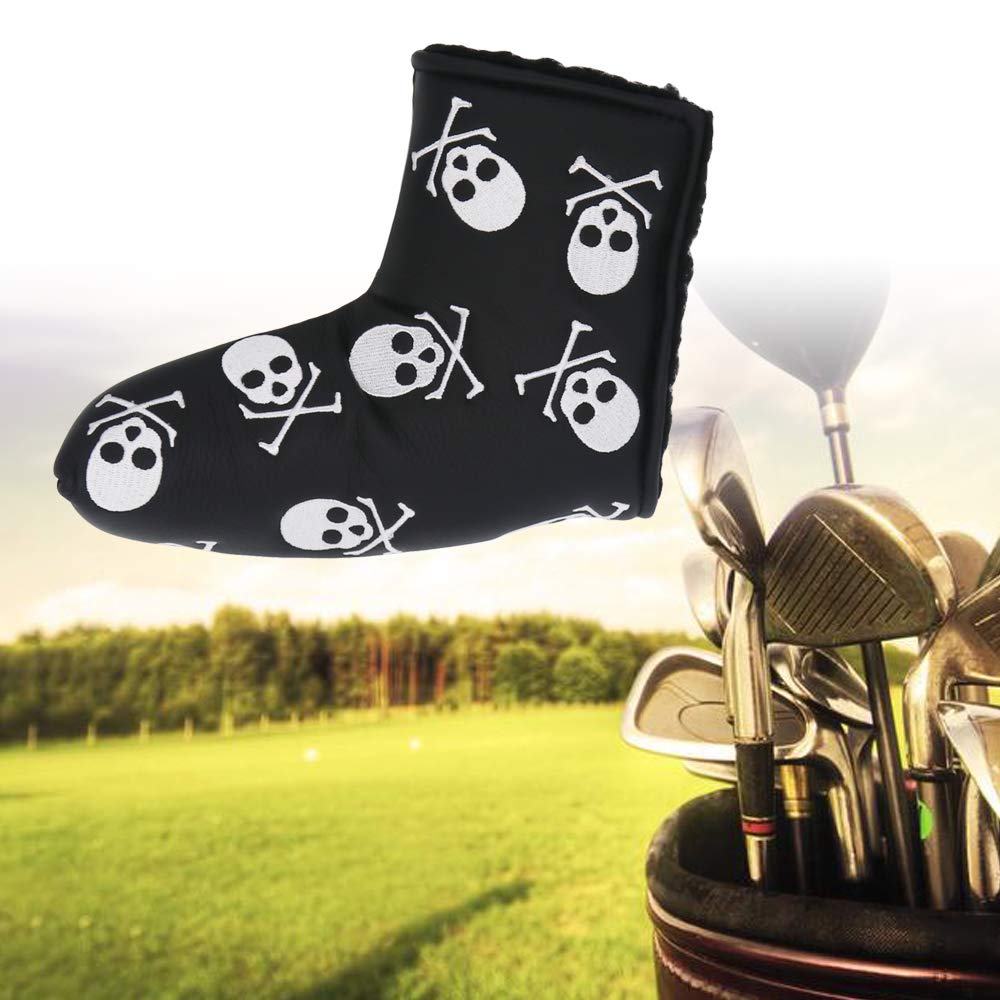 Kepoda Copritesta Per Putter Da Golf Con Teschio - Protettivo Impermeabile, Morbido, Per Scotty Cameron, Taylormade, Odyssey - 2