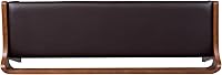 Vista 9 de Rasmus Brown Faux Leather Wood Dining Bench - Chestnut Wire-Brush Finish