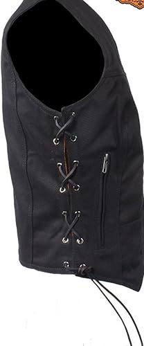 Miniatura 3 de Chaleco negro para mujer con cordones laterales pistola bolsillos