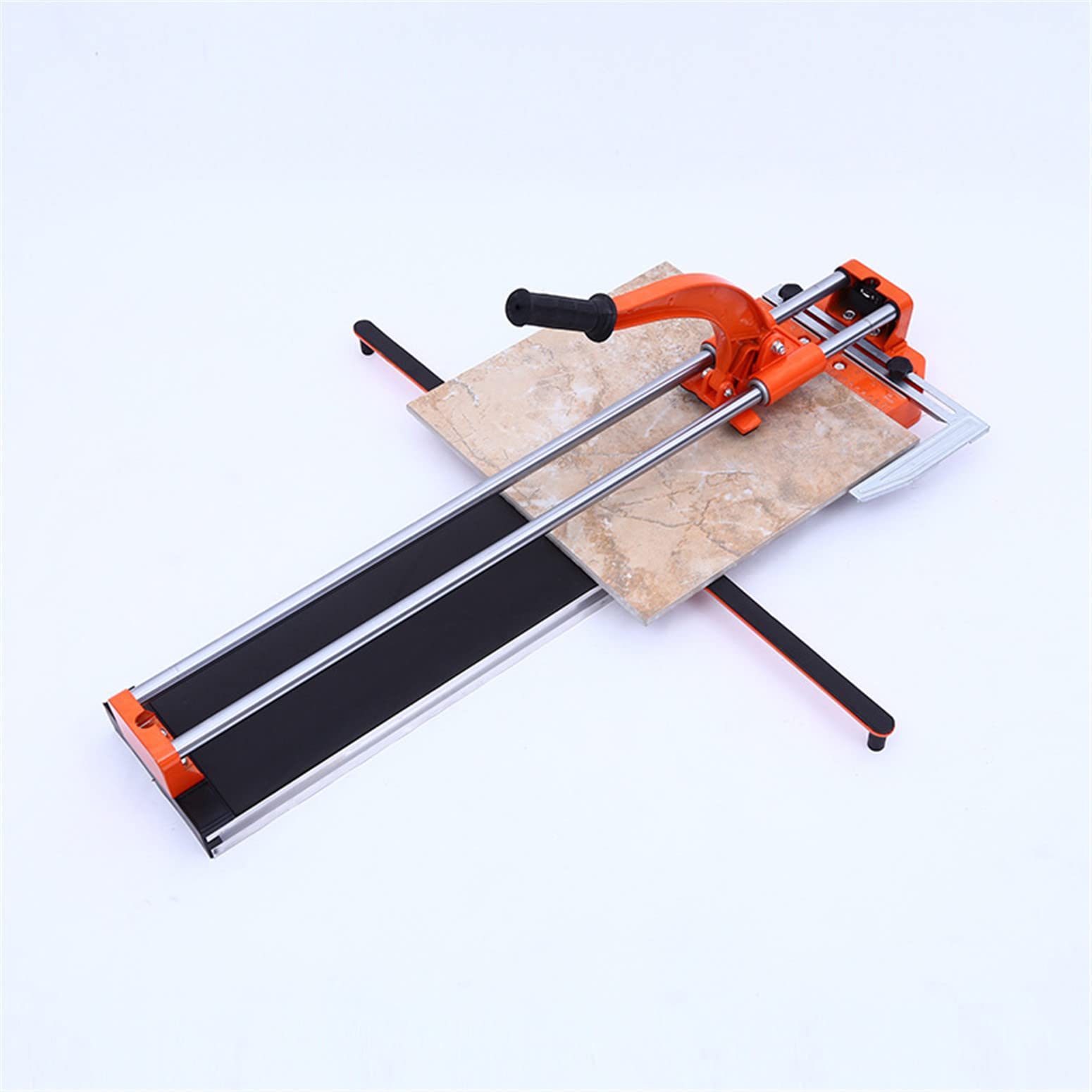 Cortador manual de azulejos, herramienta profesional de puntuación de azulejos de suelo y pared para porcelana cerámica, con pies antideslizantes y escala extraíble
