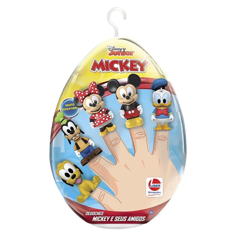 Ovo de Páscoa Infantil Brinquedo Dedoche Bolofofos Monica ooney Tunes Mickey