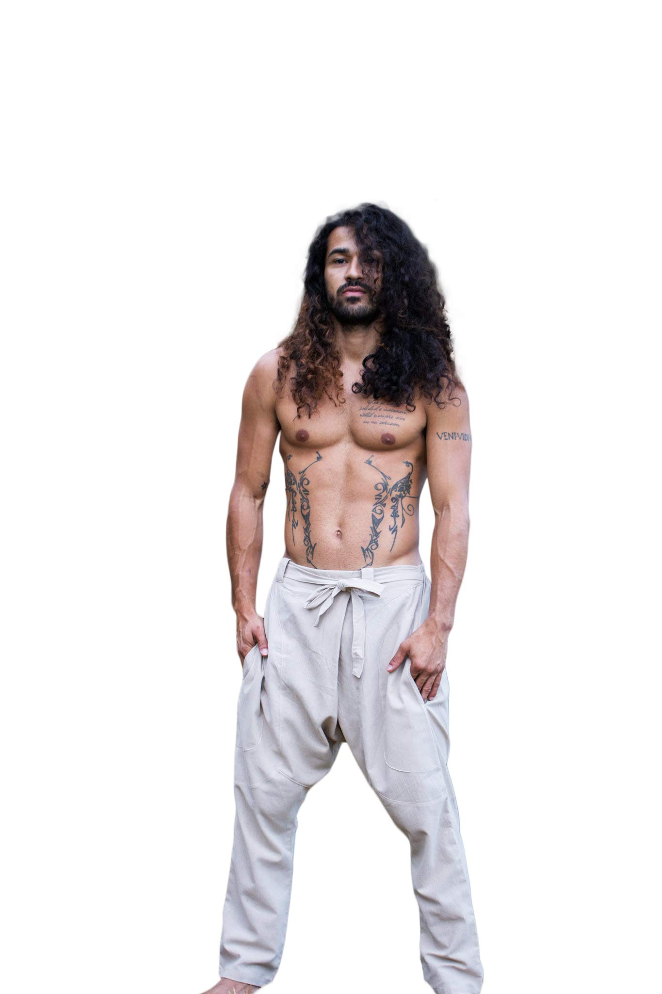 Mens Cotton Pants Black Drop Crotch Harem Alibaba Yoga Comfortable Breathable