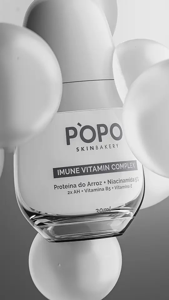 Sérum Fortalecedor e Uniformizador — Imune Vitamin Complex — Proteína do Arroz Coreana, Niacinamida 5%, Vitaminas B5 + Vitamina E