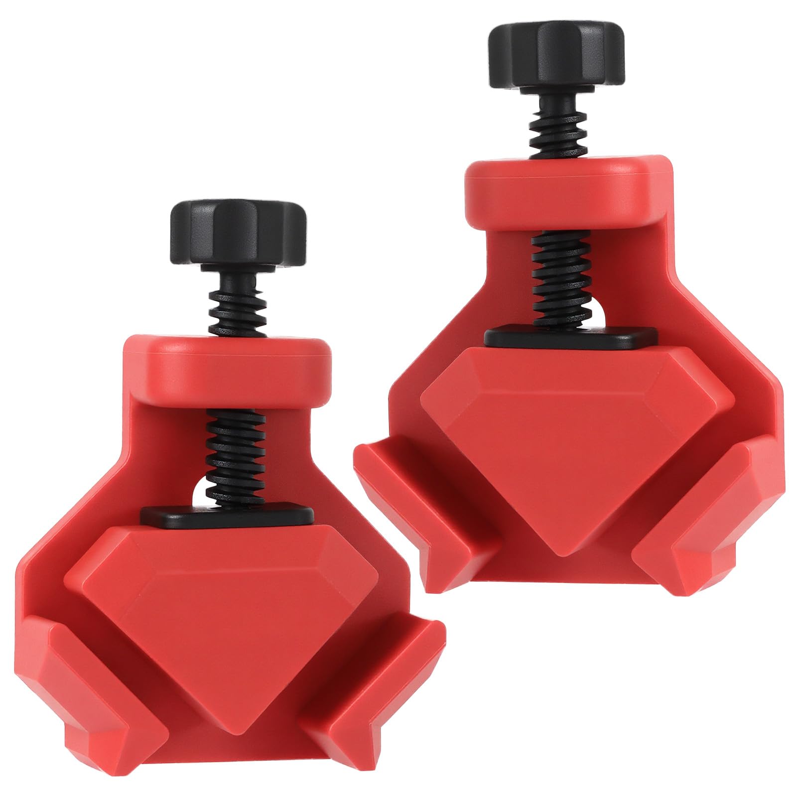 2 PCS Sargentos Carpintero de 90°, Sargentos de Apriete Ajustable, Sargentos Madera Para espesores de 2-26 mm, 250N de fuerza, Herramientas Carpinteria Madera de Posicionamiento para Carpintería