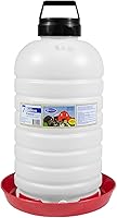FARM-TUFF 7 Gallon Hanging Chicken Waterer - BPA-Free Top-Fill Poultry Fountain for Chickens, Ducks, Turkeys & Game Birds