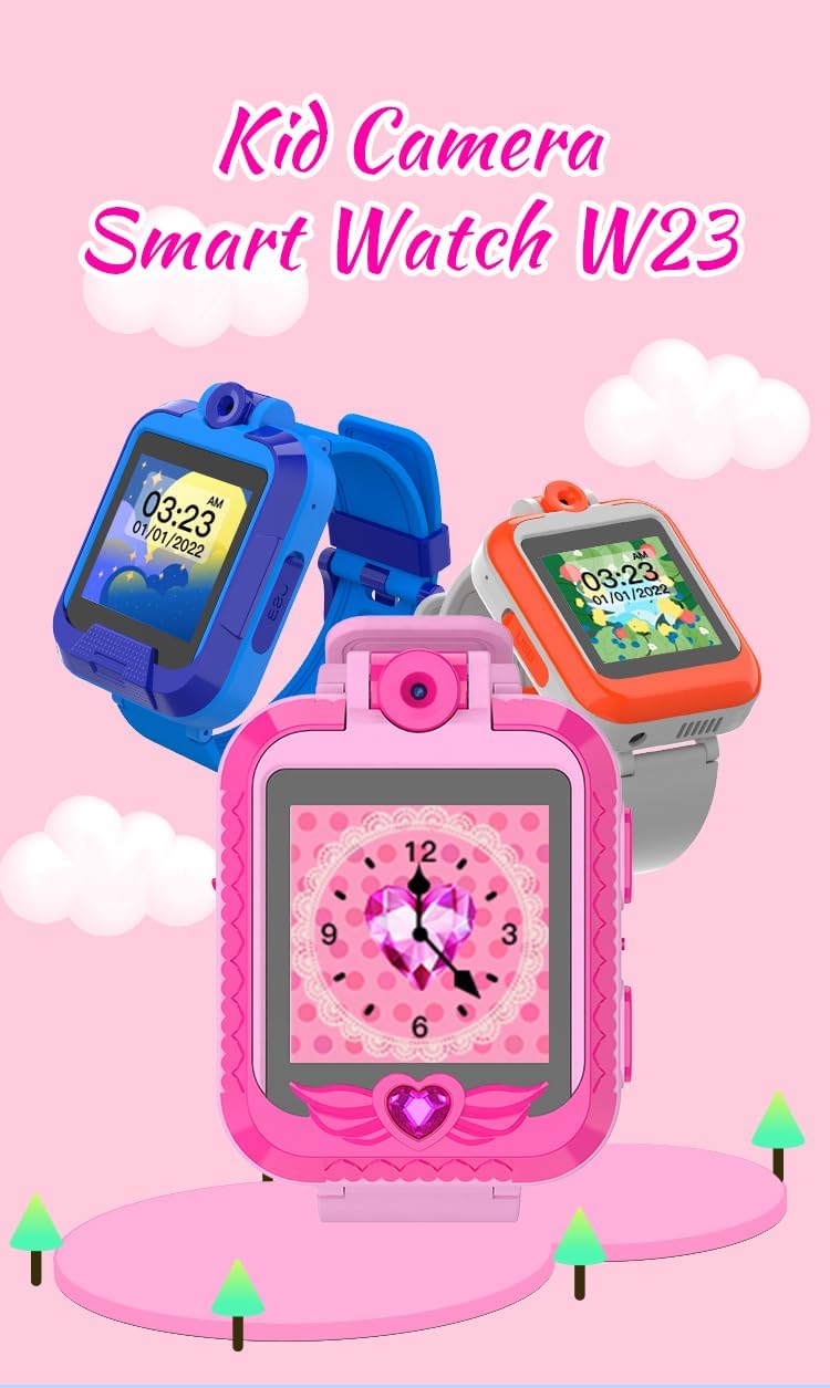Kids Smart Watch with Camera, 7 Educational Games, Voice Recorder, Pedometer & Parental Control – Water Resistant, Long Battery Life, ASTM F963 Certified for Boys Girls Ages 3-12 (Blue)