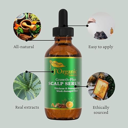 Miniatura 2 de J'Organic Solutions Aceite para el crecimiento del cabello 2oz