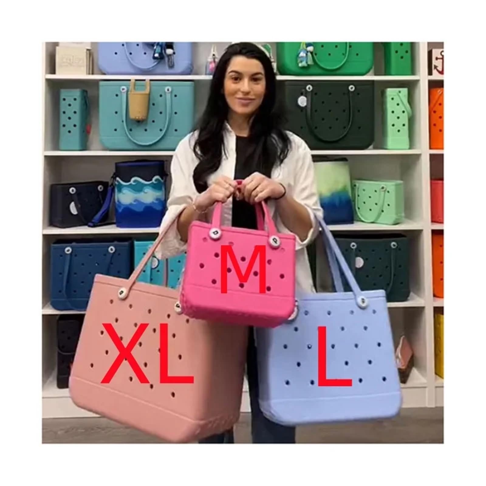 EVA Strandtasche Wasserdicht - 36x30x12.5cm Große Tragetasche