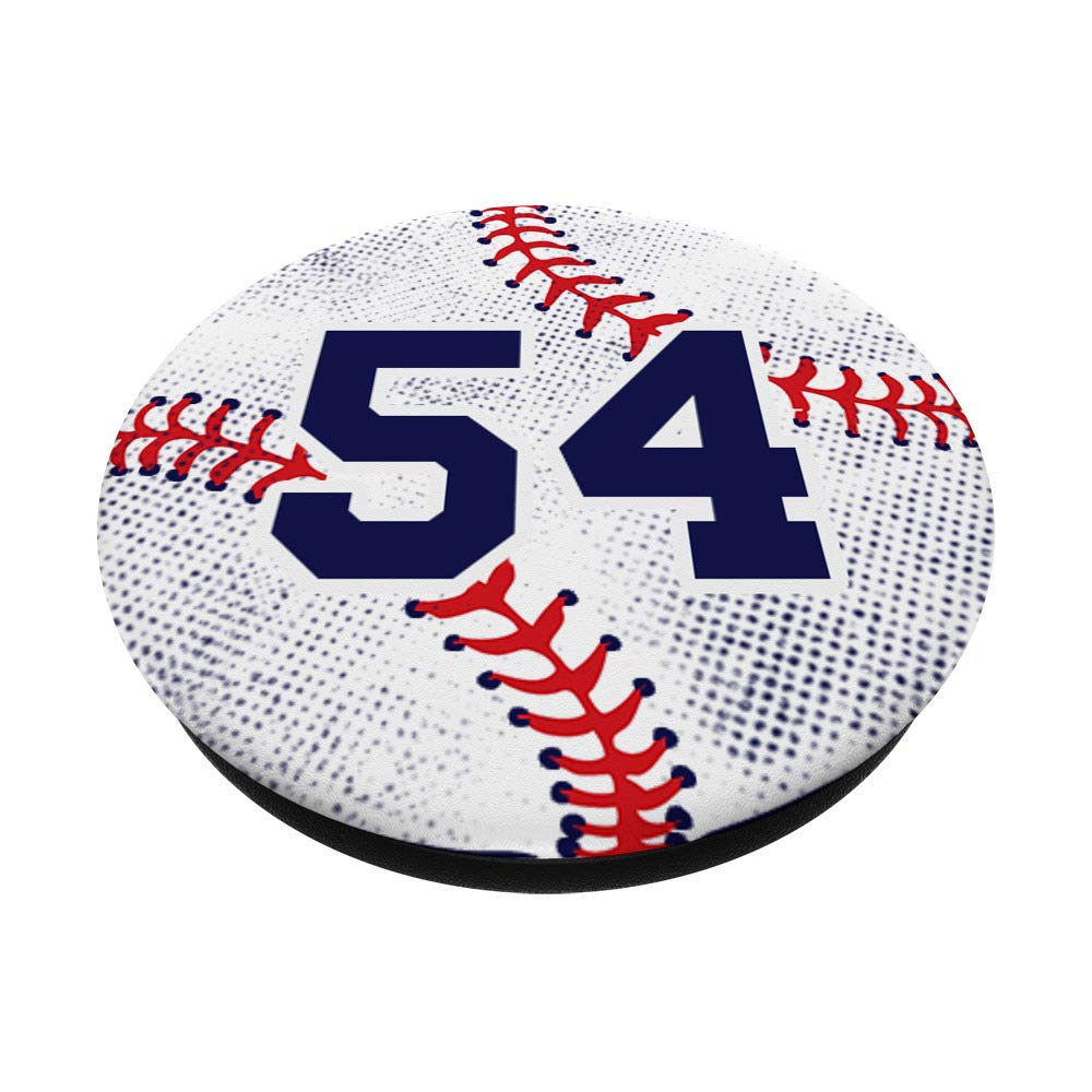 Amazon.com: Baseball Number 54 Player Uniform 54th Birthday Blue