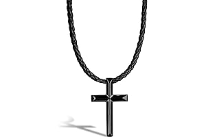 Premium Black Leather Necklace for Men