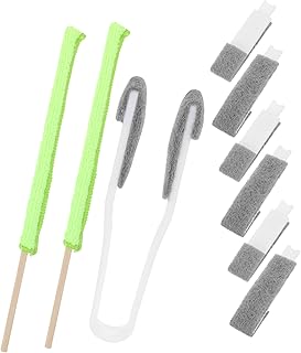 PRETYZOOM 1 Set Crevice Cleaning Brush Two Leaves Washable Dusters for Cleaning Cleaner Duster Tool Blinds Duster Car Air Outlet Brush Clean The Air Outlet Window Dust Brush Pp