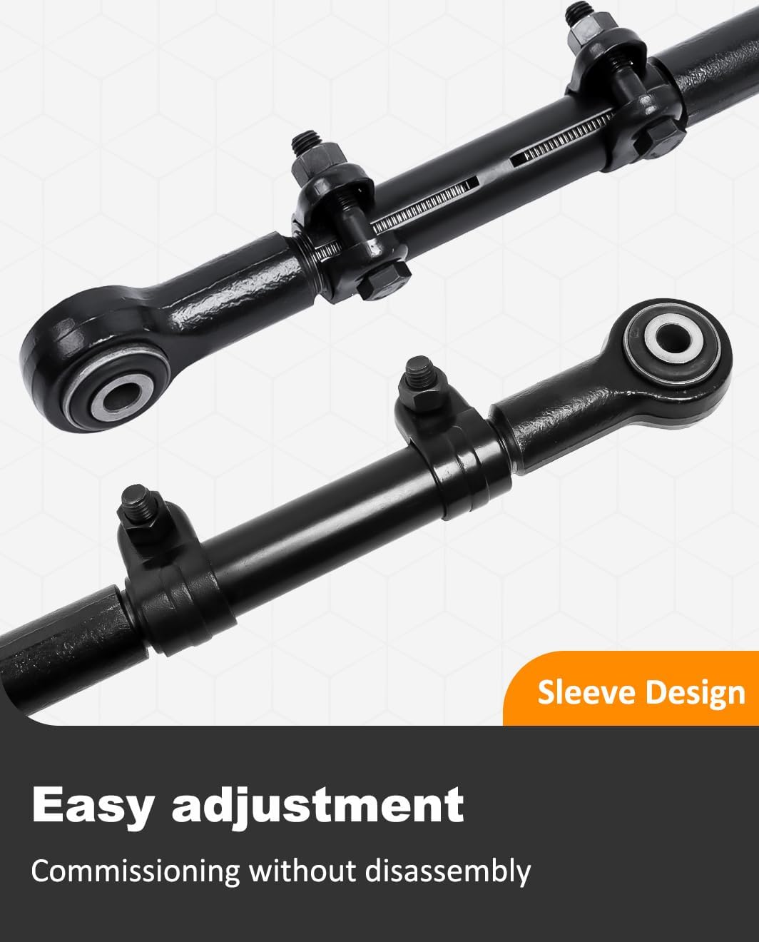 Adjustable Front Track Bar 2"-6" Lift Fit for for 2007-2018 Jeep Wrangler JK JKU
