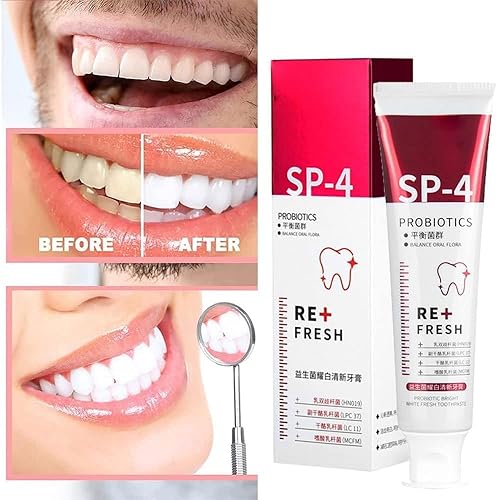 Miniatura 6 de Pasta de dientes blanqueadora SP-4 Probióticos, pasta de dientes Yayashi SP-4, pasta de dientes de aliento fresco, promueve dientes y encías