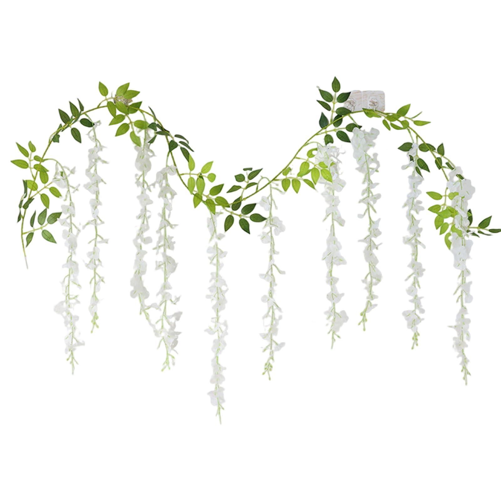 Shurhome Artificial Wisterias Vine Ceiling Decoration with Life Like Flower for Wedding Ceremony and Special Occasion Artificial Flower