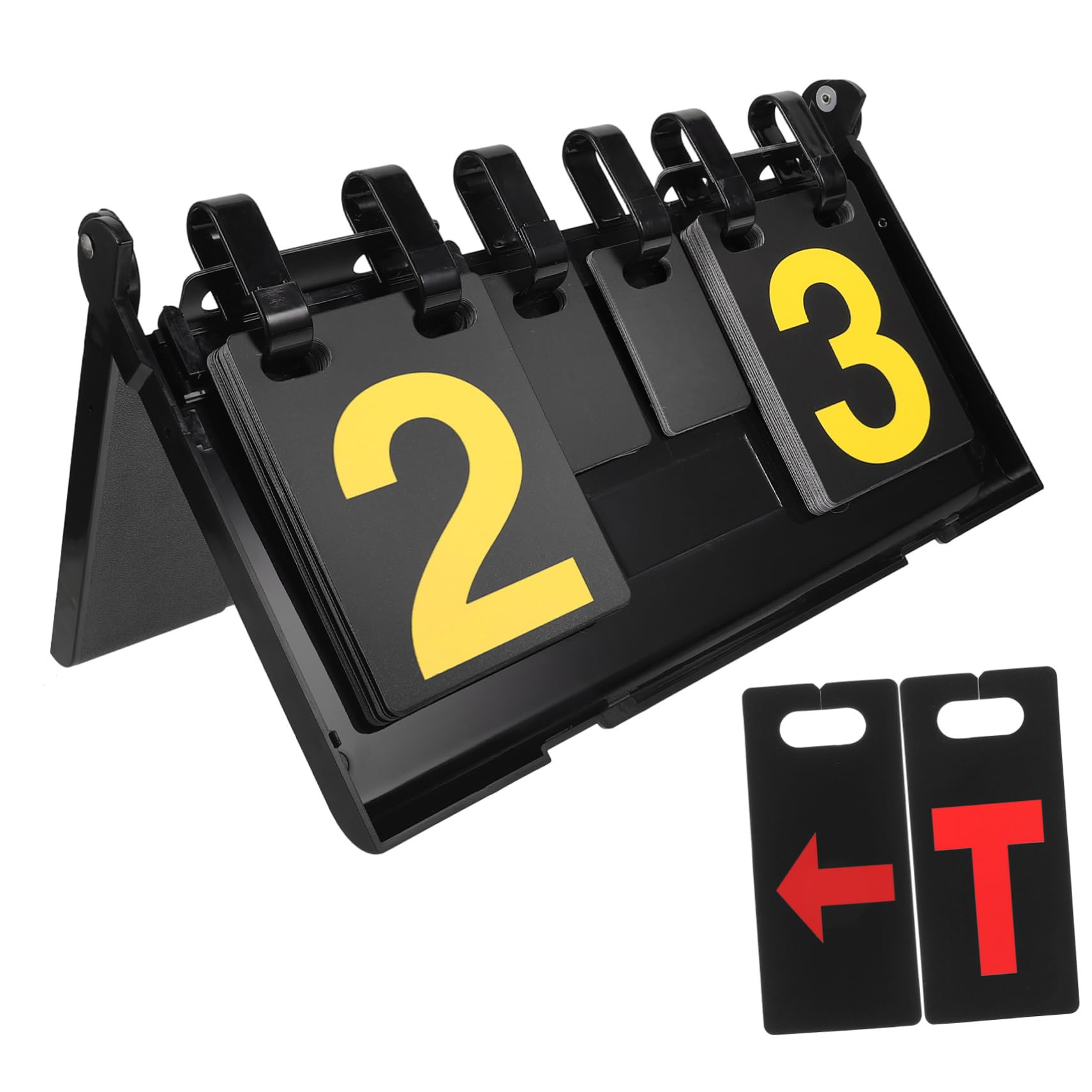 Totority Plastic Sports Scoreboard Basketball Game Scoreboard Tennis Score Keeper Portable Water-Resistant Multi-Sport