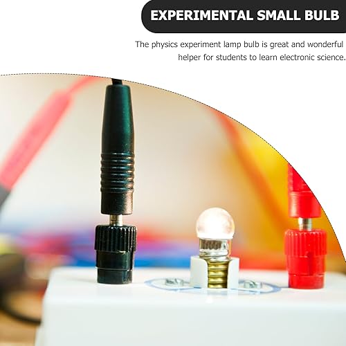 Miniatura 7 de DECHOUS 50 bombillas E10 con base de tornillo en miniatura de 3.8 V, 0.3 A E10, bombillas de repuesto para lámpara en miniatura con base de tornillo
