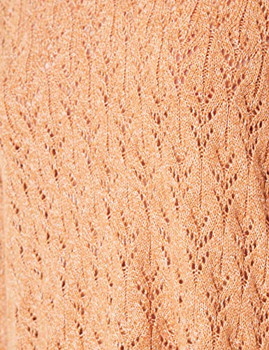 ONLY Damen Onlalvi O-Neck Cc KNT Strickpullover, Brown Sugar/Detail:Melange, L EU - Image 5