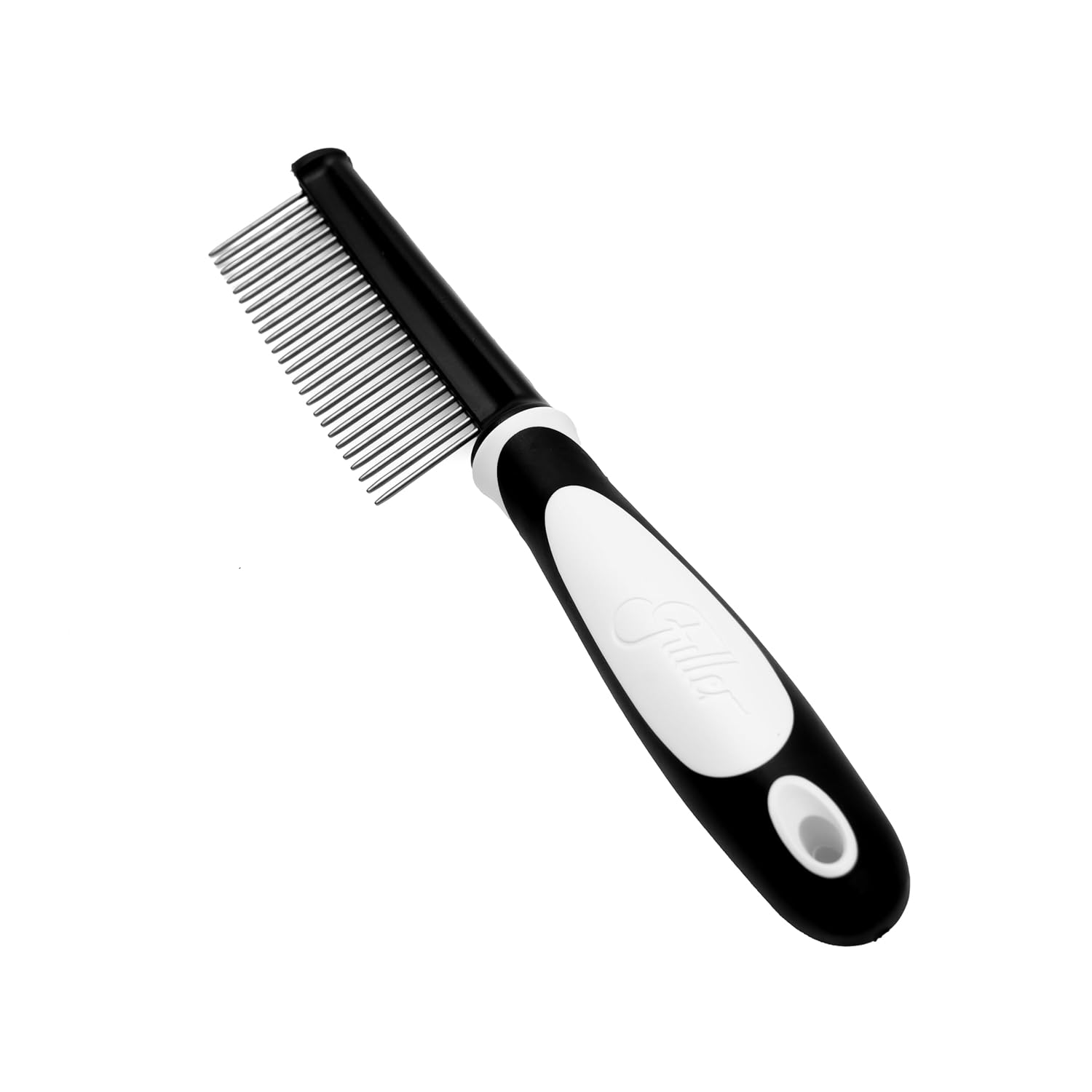 Fuller Brush Single-Sided Pet Comb – 25 Rust-Resistant Stainless Steel Pins – Ergonomic Rubberized Easy Grip Handle – Remove Tangles, Mats & Reduce Loose Hair – Tool for Grooming Dogs & Cats