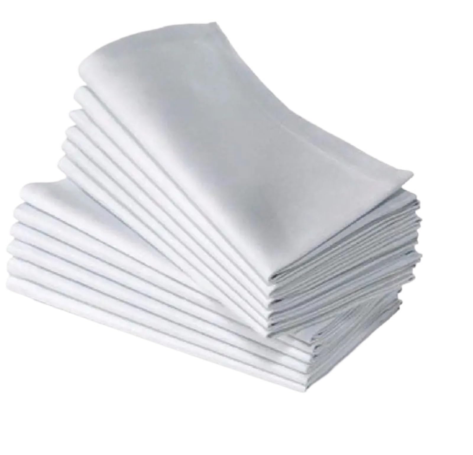 serviettes napkins 12 Pieces 45x45cm Dining Cloth White Hotel Napkin for dining wedding party everyday home