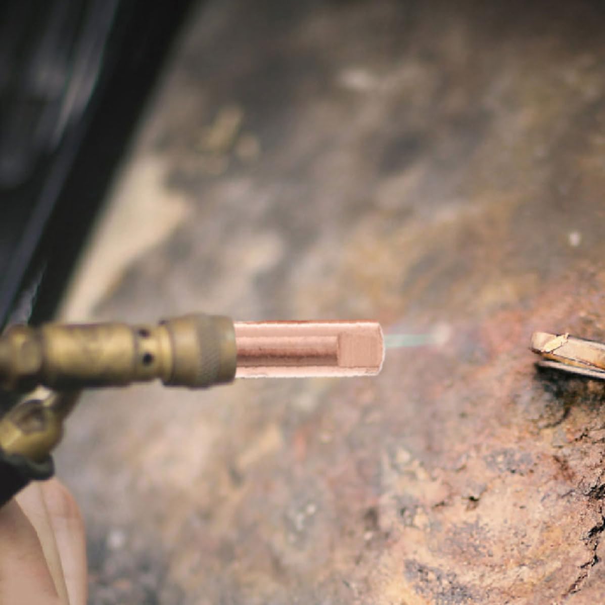 Copper Welding Contact Tips with High Conductivity 40pcs for 15ak Torches and Versatile 0.6/0.8/0.9/1.0 Specifications for Welding Repair and Maintenance Gas Nozzles
