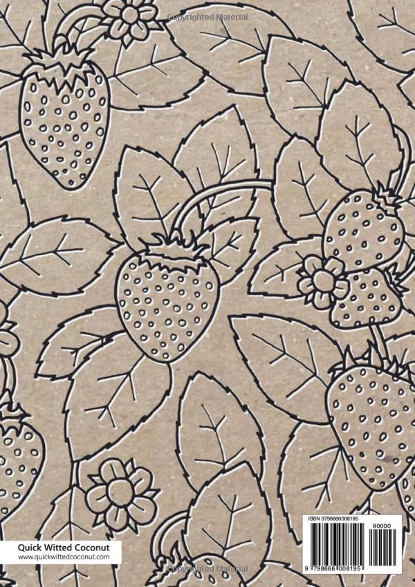 Strawberry Fields Notebook - A4: (Original Edition) Fun notebook 192 lined pages (A4 / 8.27x11.69 inches / 21x29.7cm) - Image 2