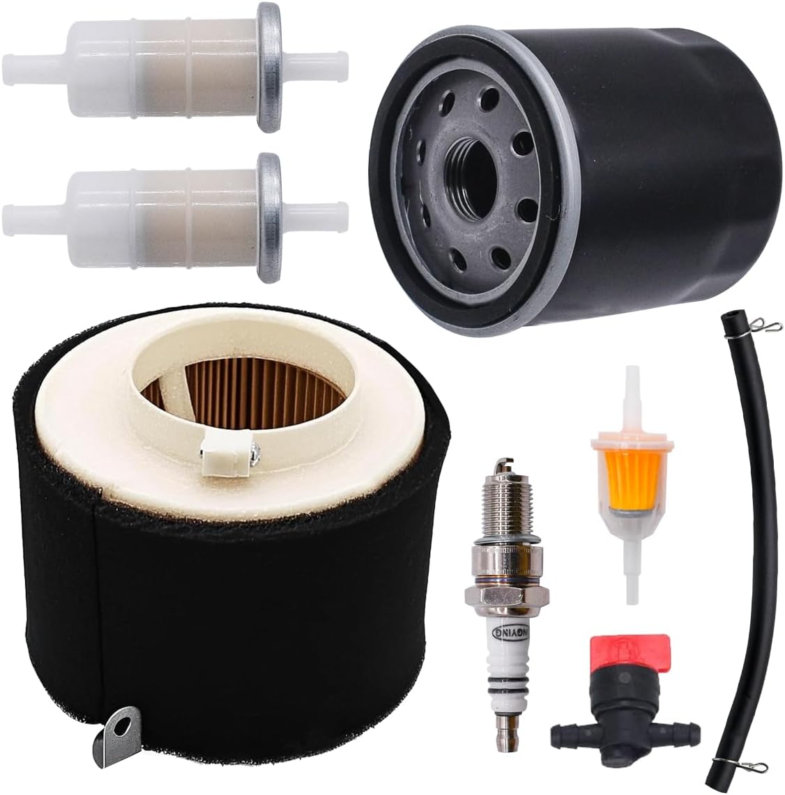 11029-1004 Air Filter Tune Up Ki Fit for Kawasaki Mule 500 520 550 600 610 2500 2510 2520 KAF300 KAF400 KAF620A KAF620B Mule SX 4x4 XC SE with 49065-2078 Oil Filter