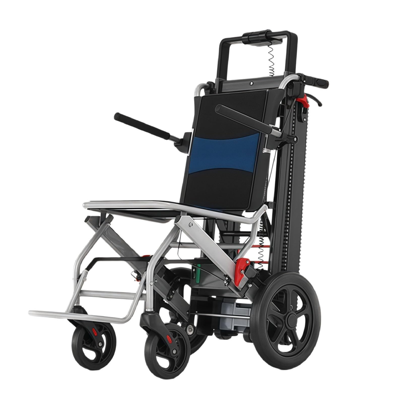 Carrello Elettrico Per Salire Le Scale,Carrello Elettrico Per Scale,Design A Due Sezioni,Ruota Posteriore Fuoristrada,Telaio In Lega Di Alluminio,Adatto A Persone Con Disabilità E Anziani
