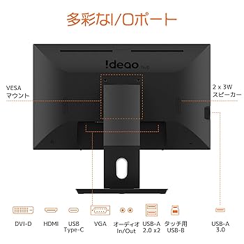 Amazon.co.jp: Ideao Hub 24インチ 静電容量方式タッチパネル