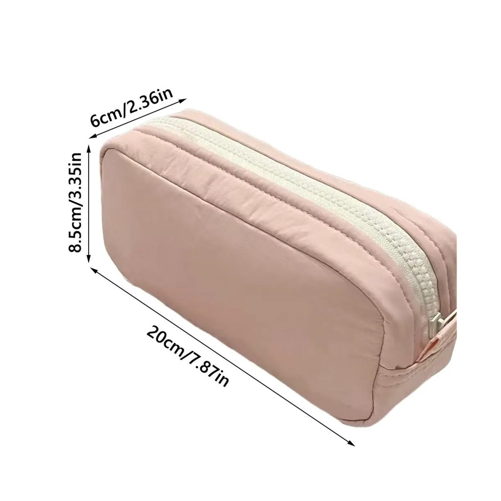 Borsa for penne in tinta unita for l'ufficio scolastico | Design con cerniera, grande capacità, portatile, alta qualità, organizer(Purple)