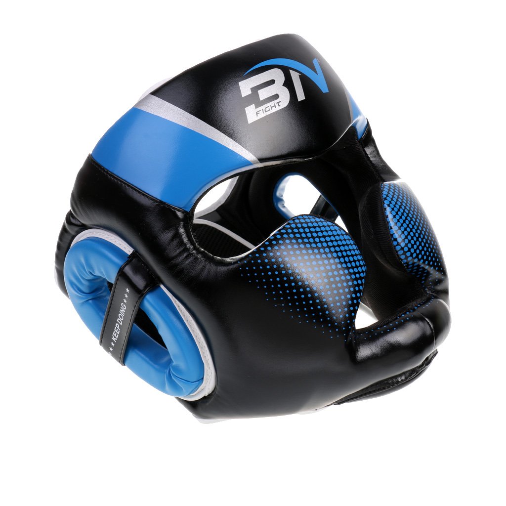 Casco Allenamento Mma Pelle Pu Staccabile Super Durevole | 3 strati schiuma, cinghie regolabili, protezione testa, resistente