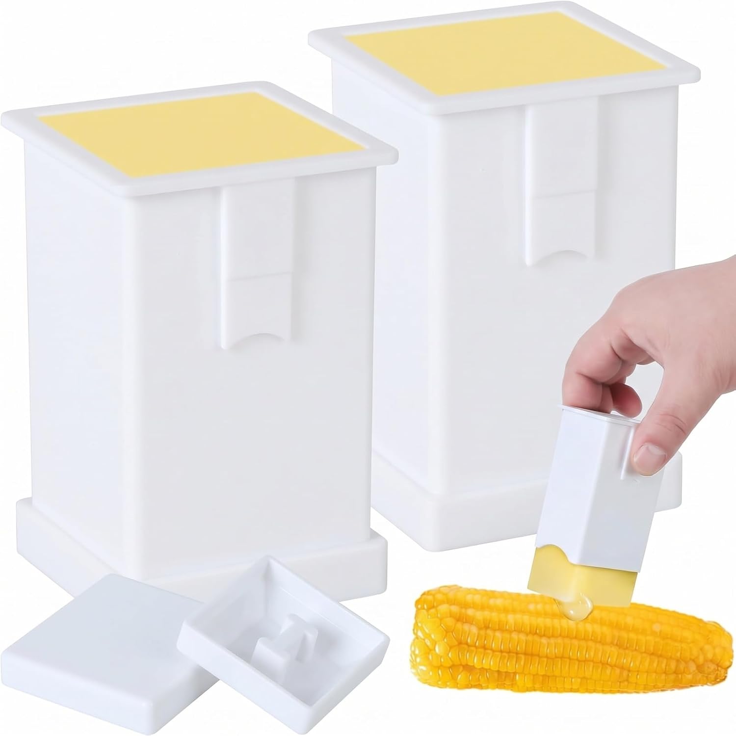 2-Pack Butter Stick Holder,Popcorn Butter Dispenser,Corn On The Cob Butter Spreader,Butter Roller,Butter Holder,Butter Sticks,Stick Butter Holder Are Suitable For Pancakes, Waffles, Bagels, And Toast