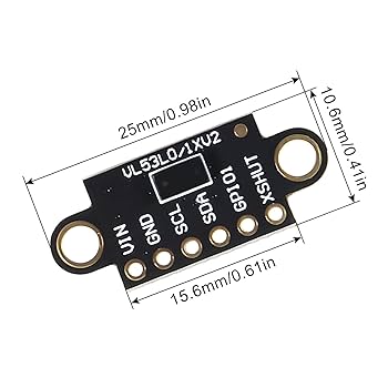 3PCS VL53L0X Time-of-Flight (ToF) Laser Ranging Sensor