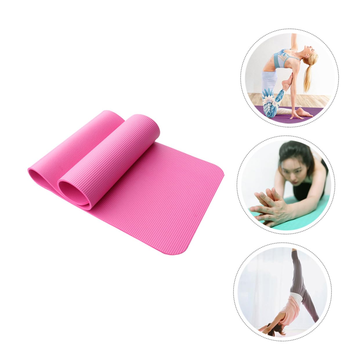 TOYANDONA Esterilla de Yoga Gruesa de Nbr Esterilla Antideslizante para Pilates Cojín de Ejercicios para Yoga Casa Color Aleatorio