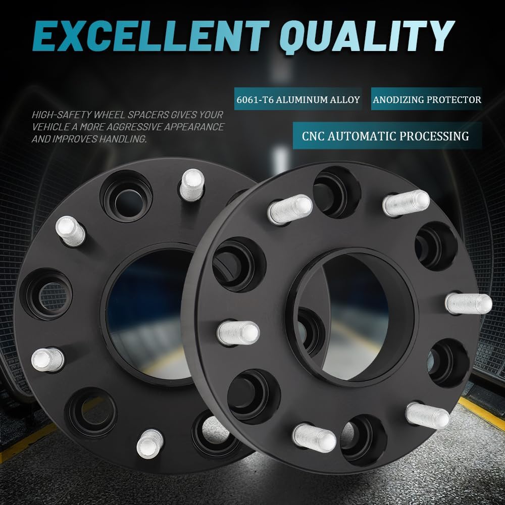 IRONTEK 1.25" Wheel Spacers 6x5.5in Forged Spacers with 77.8mm Hub Bore M12x1.25 Studs Compatible for Nissan 2005-2015 Armada/ 2004-2020 Titan 2004-2010 Infiniti QX56 6x139.7mm to 6x139.7mm 2PCS