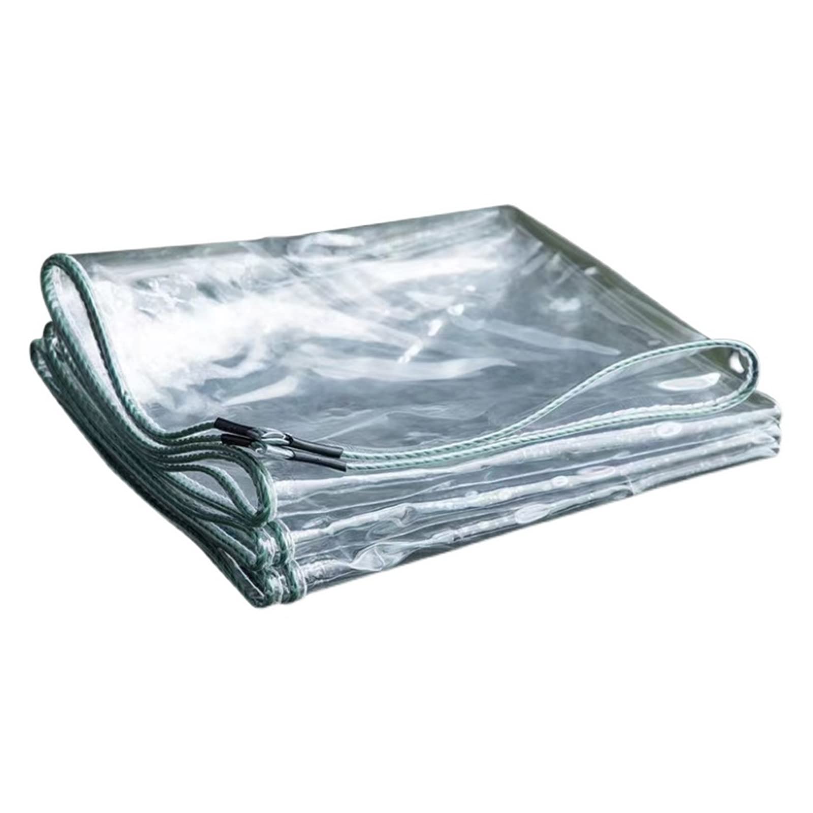 Strapazierfähige, transparente PVC-Plane, 5 x 2 m, verdickte Outdoor-Leinwand für Wind- und Regenschutz, wasserdichte Plane, perfekt für Camping-Abdeckungen und Gehege