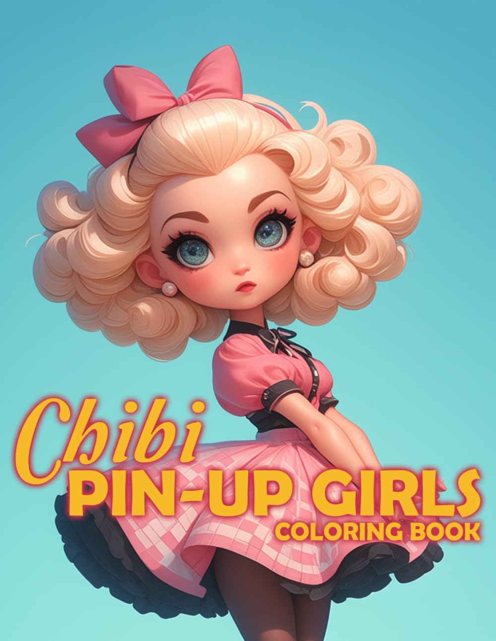 Chibi Pin-up Girls Coloring Book: Illustrations of Dazzling Darlings Colouring Pages to Provide Stress Relief and Relaxation to All Colorists