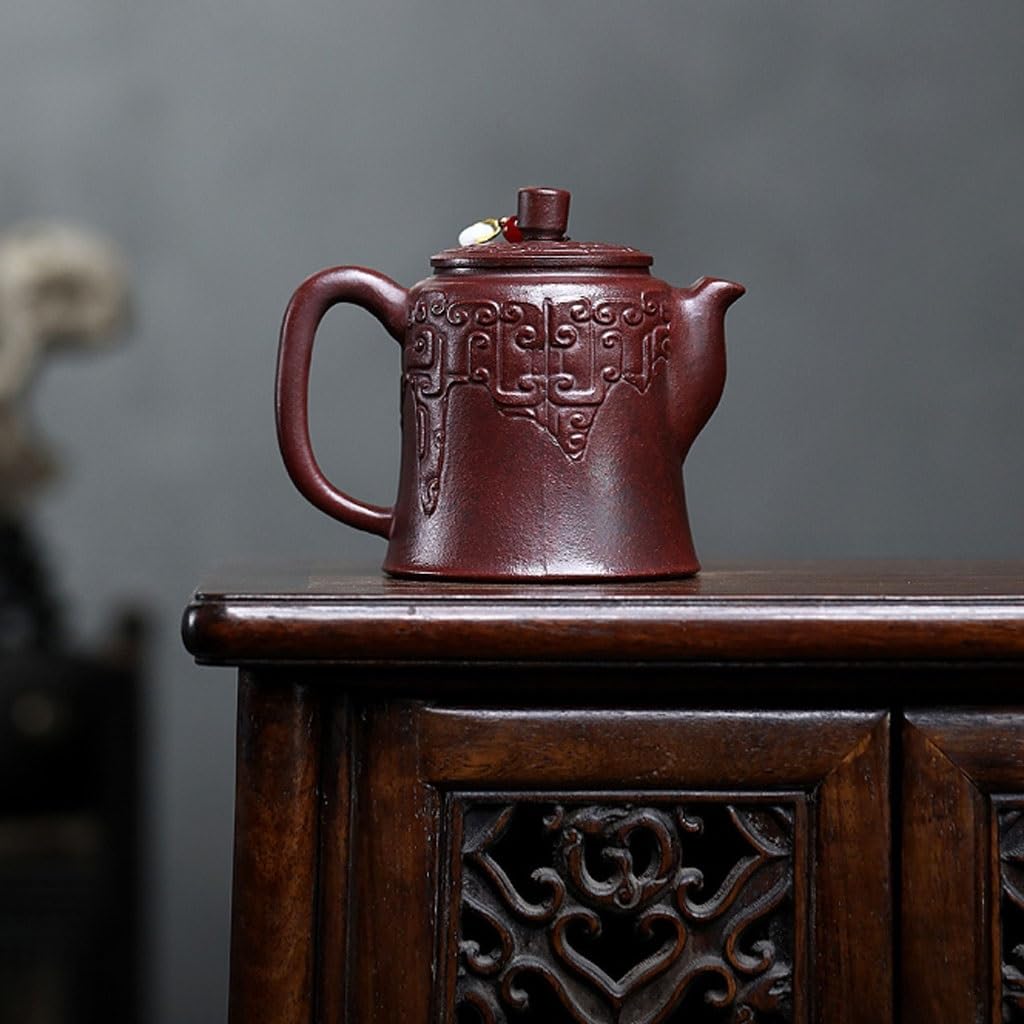 Tetera Infusor De Té De Arcilla Morada, Infusor De Té De Cerámica, Infusor De Té De Arcilla Roja For El Hogar, Infusor De Té De Helicóptero Ruyi Tetera De Agua Portátil