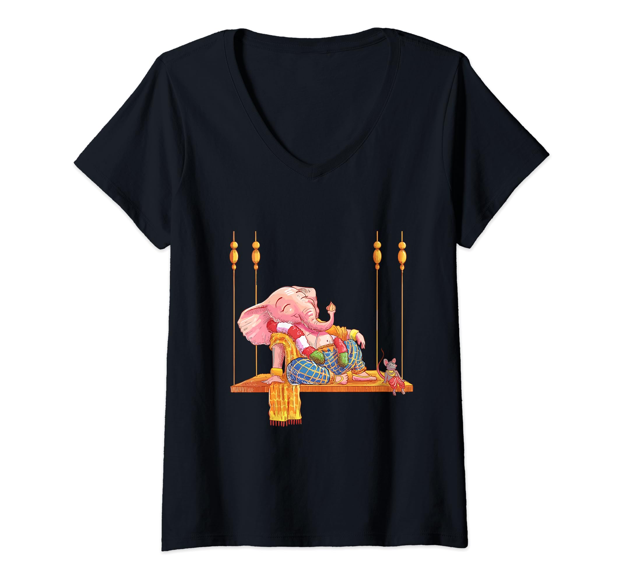 Ganpati V-Neck T-Shirt